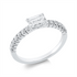 Solitaire mit Besatz Ring