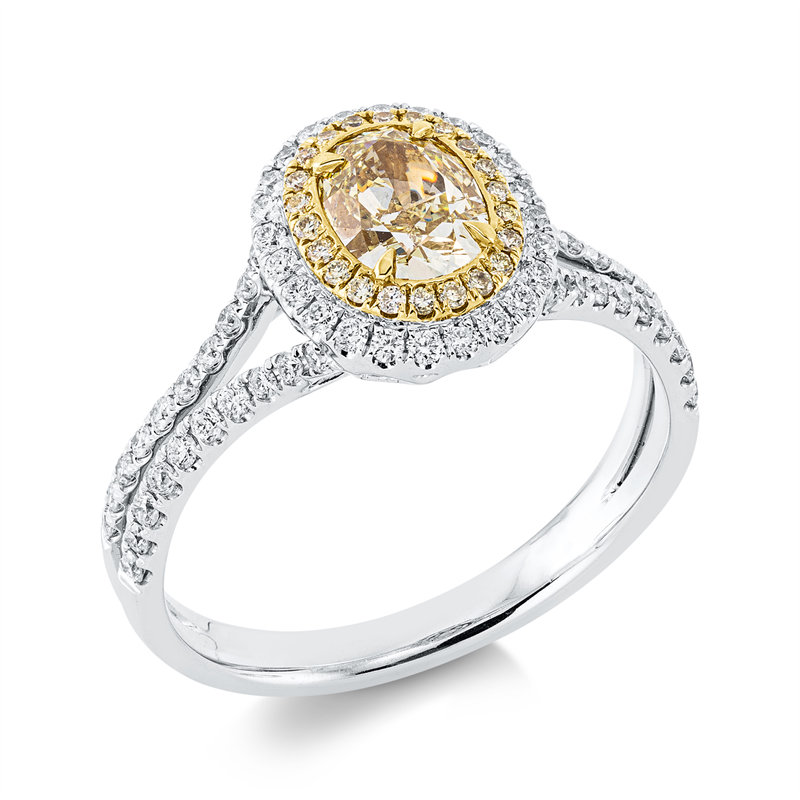 Farbiger Diamant Ring