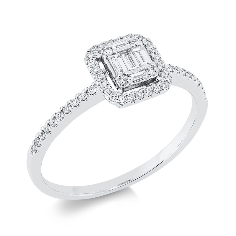 Baguette Illusion Ring