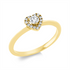 Solitaire mit Besatz Ring
