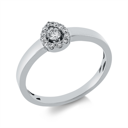 Solitaire mit Besatz Ring