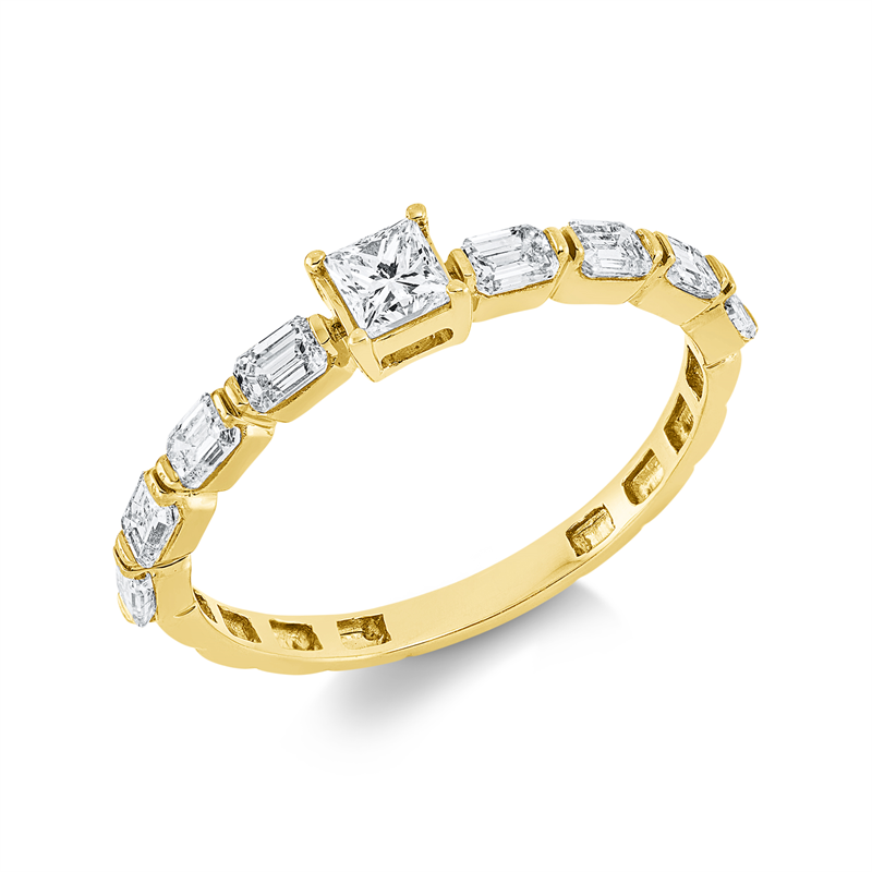Solitaire mit Besatz Ring
