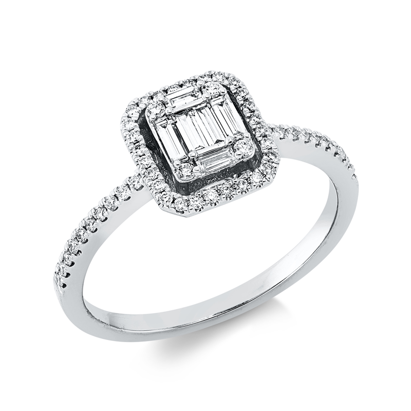Baguette Illusion Ring