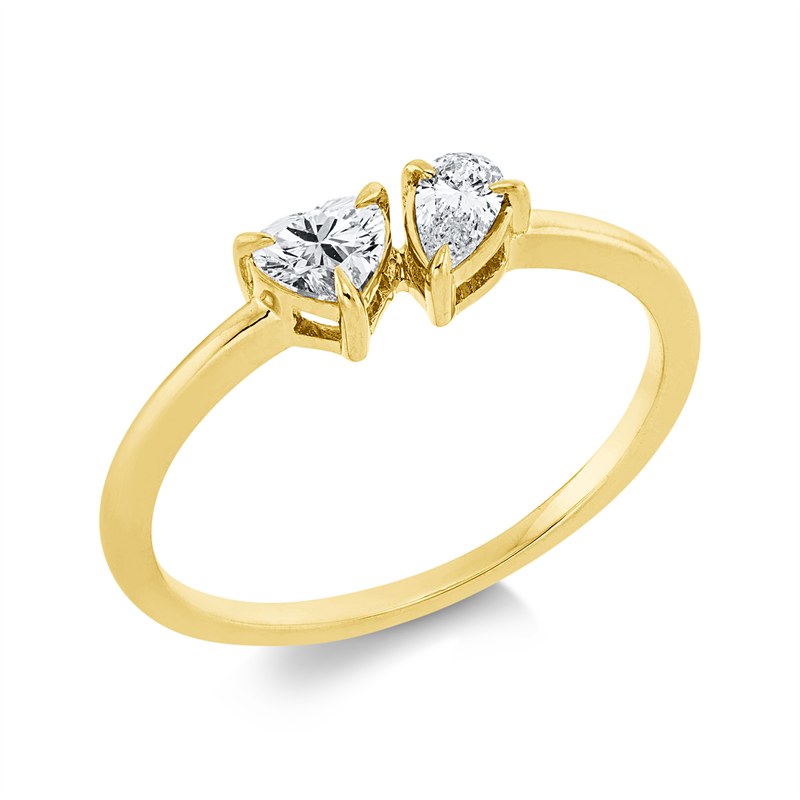 Mehrfachsteinbesatz Ring
