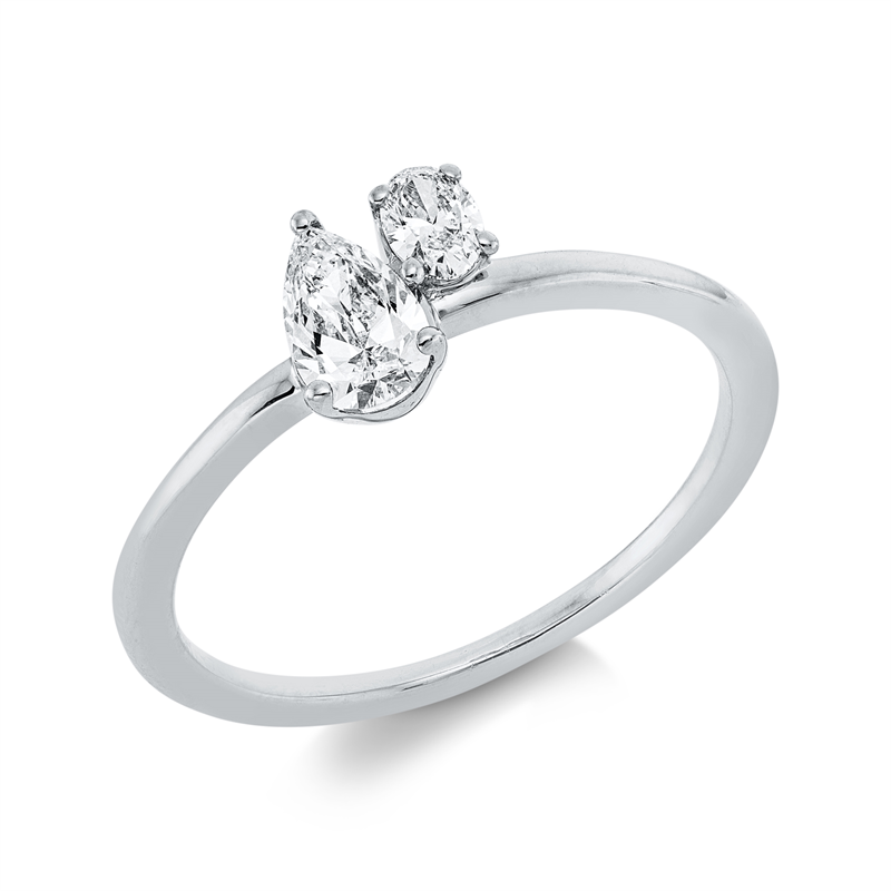 Mehrfachsteinbesatz Ring