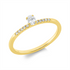 Solitaire mit Besatz Ring