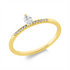 Solitaire mit Besatz Ring