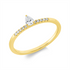 Solitaire mit Besatz Ring