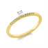 Solitaire mit Besatz Ring