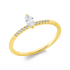 Solitaire mit Besatz Ring