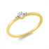 Solitaire mit Besatz Ring