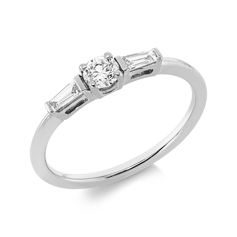 Solitaire mit Besatz Ring