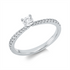 Solitaire mit Besatz Ring