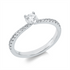 Solitaire mit Besatz Ring