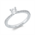 Solitaire mit Besatz Ring