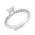 Solitaire mit Besatz Ring