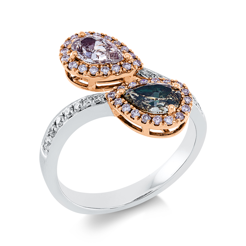 Farbiger Diamant Ring