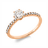 Solitaire mit Besatz Ring
