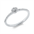 Solitaire mit Besatz Ring