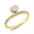 Solitaire mit Besatz Ring