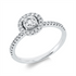 Solitaire mit Besatz Ring