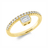Solitaire mit Besatz Ring