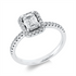 Solitaire mit Besatz Ring