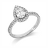 Solitaire mit Besatz Ring