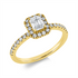Solitaire mit Besatz Ring