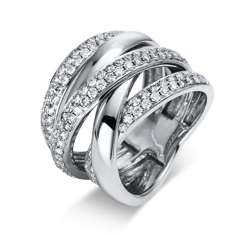 Mehrfachsteinbesatz Ring