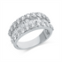Mehrfachsteinbesatz Ring