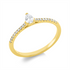 Solitaire mit Besatz Ring
