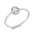 Solitaire mit Besatz Ring