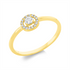 Solitaire mit Besatz Ring