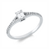 Solitaire mit Besatz Ring