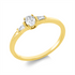 Solitaire mit Besatz Ring