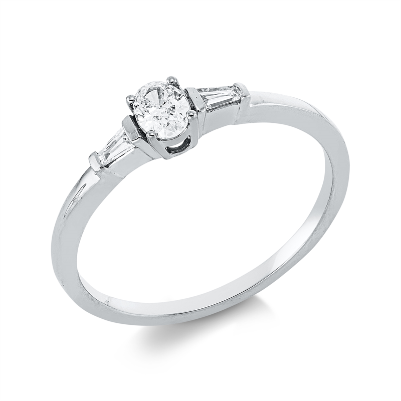 Solitaire mit Besatz Ring