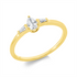 Solitaire mit Besatz Ring