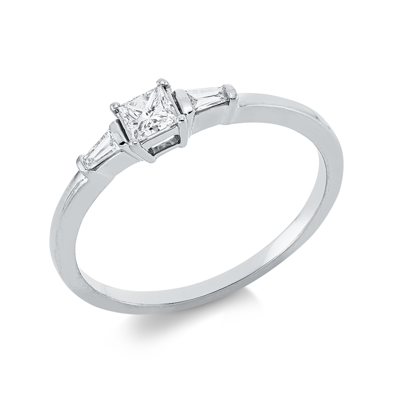 Solitaire mit Besatz Ring