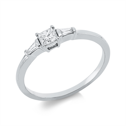 Solitaire mit Besatz Ring