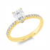 Solitaire mit Besatz Ring