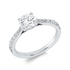 Solitaire mit Besatz Ring