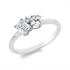 Solitaire mit Besatz Ring