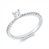 Solitaire mit Besatz Ring