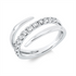Mehrfachsteinbesatz Ring