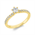 Solitaire mit Besatz Ring