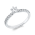 Solitaire mit Besatz Ring