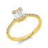 Baguette Illusion Ring