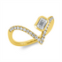 Solitaire mit Besatz Ring