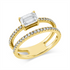 Solitaire mit Besatz Ring